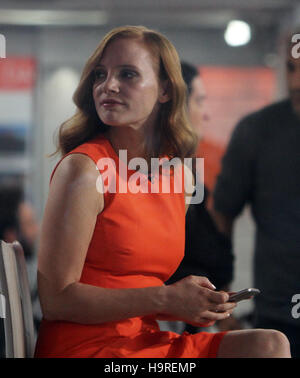 New York, NY, USA. 25th Nov, 2016. Jessica Chastain at NBC's Today Show promoting her new movie Miss Sloane in New York City on November 25, 2016. Credit:  Rw/Media Punch/Alamy Live News Stock Photo