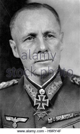 Field Marshal Erwin Rommel (1891 - 1944), death mask Plaster cast Stock ...