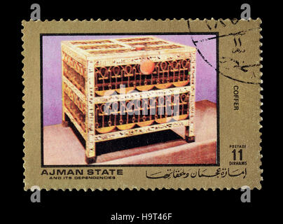 Ajman State postage stamps Stock Photo - Alamy