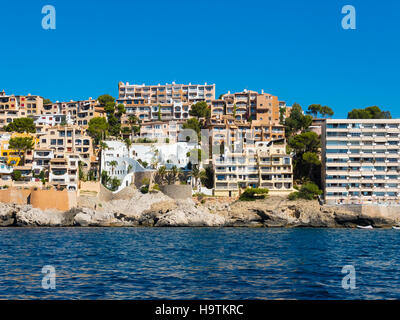 Apartments, Cala Fornels, Majorca, Balearic Islands, Spain Stock Photo