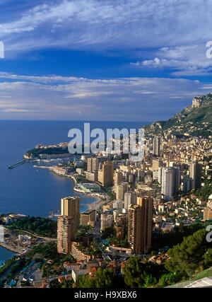 Elevated view of Monte Carlo, Monaco Stock Photo