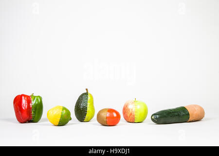 Frankenfruit - The Full Collection. Each of these can also be found separately as their own high-res image. Stock Photo