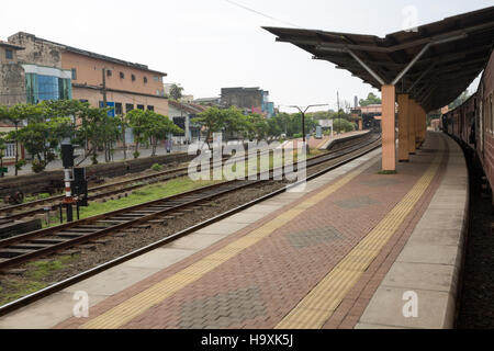 Train from Bentota to Galle Stock Photo