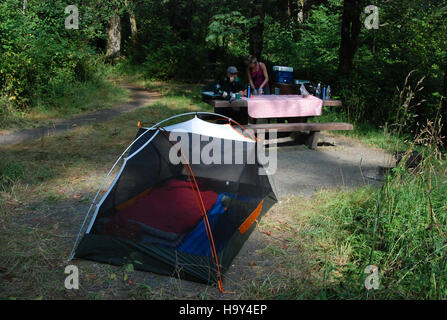 olympicnps 16749327844 campsite people tent camping altaire campground j buger Stock Photo