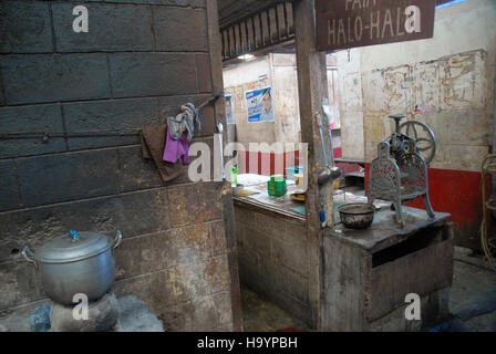 Interior of Central market, Iloilo, Panay, Philippines Stock Photo