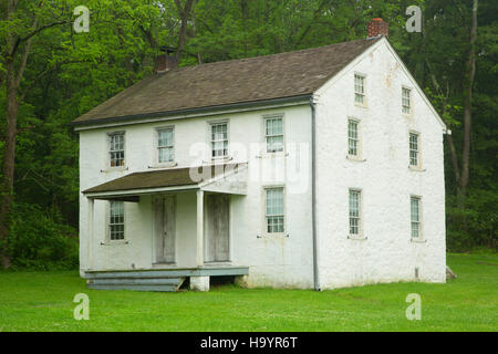 Worker housing, Hopewell Furnace National Historic Site, Pennsylvania Stock Photo