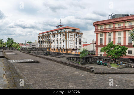 Manila University buildings at Intramuros, an old walled part of the capital city Stock Photo