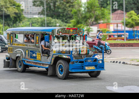 Jeepney in Manila Stock Photo