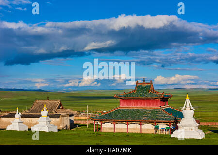 Mongolia, Ovorkhangai, Shankh Monastery, founded in 1647 by Zanabazar Stock Photo