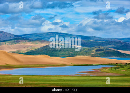 Mongolia, Zavkhan province, Khar Nuur lake Stock Photo