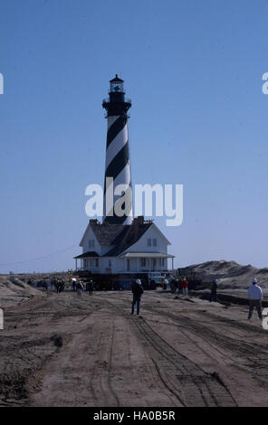 capehatterasnps 12955149325 Principal Keeper's Quarters on the Move, 1999 Stock Photo