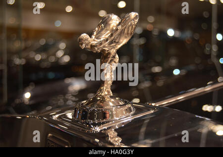 Spirit of Ecstasy Hood Ornament of The New Rolls-Royce Phantom Stock Photo