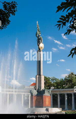 Monument to Soviet soldiers in Vienna. Austria Stock Photo