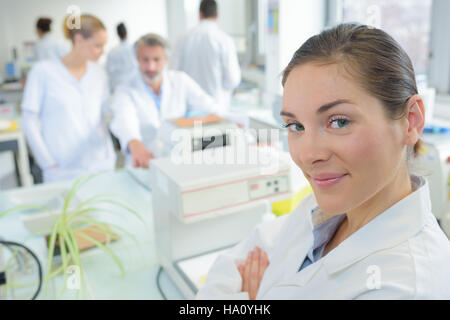 Portrait of female laboratory technician Stock Photo