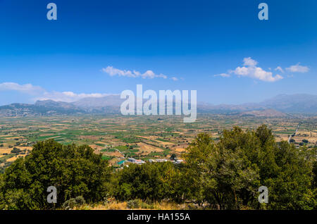 Landscape of Crete island at Lassithi district Stock Photo