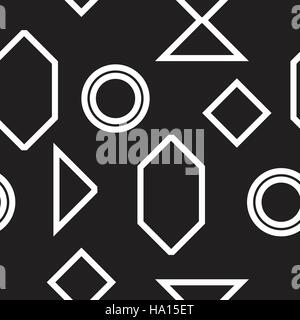 geometric minimal seamless abstract pattern Stock Vector