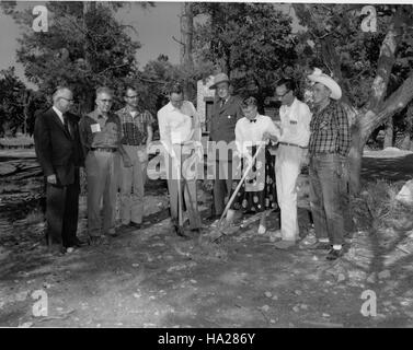 grand canyon nps 5020237579 03315 Grand Canyon Historic  New Schoolhouse Dedication 1957 Stock Photo