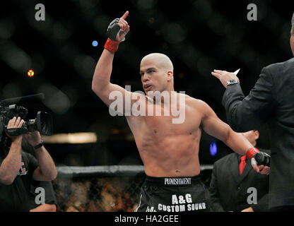 Tito Ortiz before his fight with Rashad Evans during UFC 73 at the Arco Arena in Sacramento, CA on July 7, 2007. Photo credit: Francis Specker Stock Photo