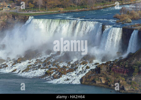 View of Niagara Falls in autumn Stock Photo