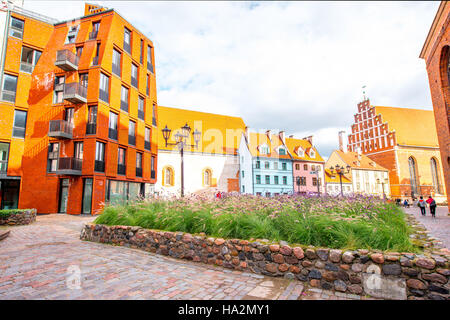 Central square in Riga Stock Photo