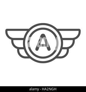 Avia company logo, badge or game icon Stock Vector