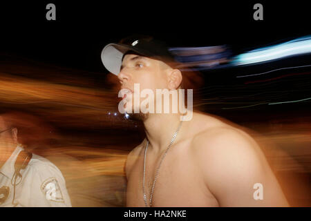 Frank Mir  after beating Antoni Hardonk at UFC 74 during a mixed martial arts match at the Mandalay Bay Events Center in Las Vegas on Saturday August, 25, 2007. Photo credit: Francis Specker Stock Photo