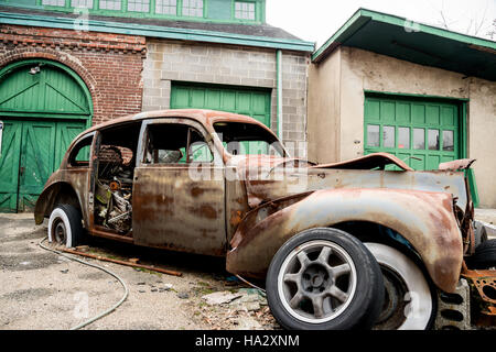 Rusted Vintage Car Parts Stock Photo