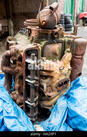 Rusted Vintage Car Parts Stock Photo