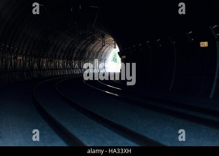 Light at the End of the Tunnel Stock Photo