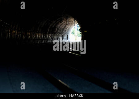 Light at the End of the Tunnel Stock Photo