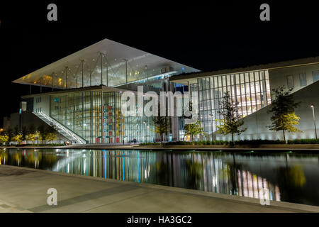 The Stavros Niarchos Foundation is a multifunctional education, arts and recreation complex. Stock Photo