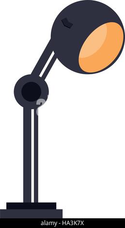 lamp bulb light office icon Stock Vector