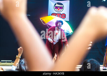 clown performance during the Clownbaret festival Stock Photo
