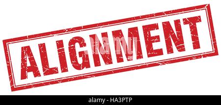 alignment stamp. square grunge sign on white background Stock Vector ...