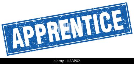 apprentice square stamp Stock Vector