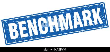 benchmark square stamp Stock Vector