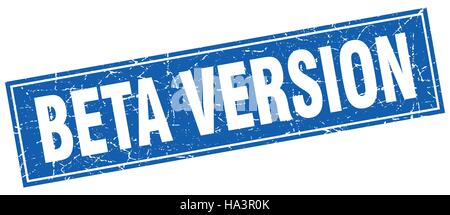 beta version square stamp Stock Vector
