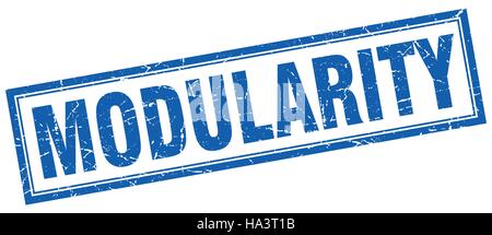 modularity square stamp Stock Vector