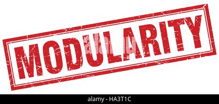 modularity square stamp Stock Vector