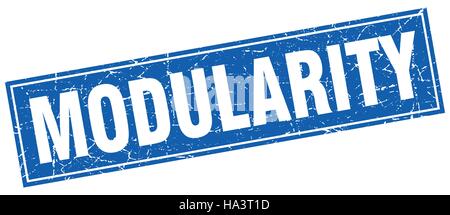 modularity square stamp Stock Vector