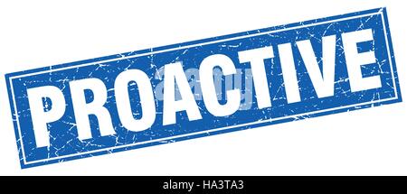 proactive square stamp Stock Vector Image & Art - Alamy