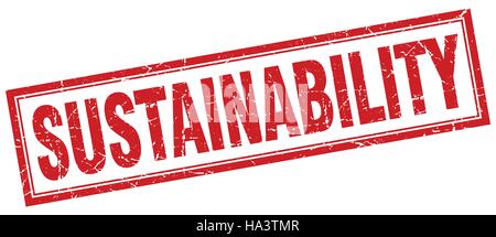 sustainability square stamp. sustainability grunge sign set Stock ...