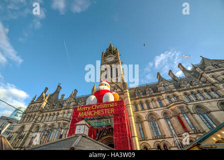 Merry Christmas, Manchester Stock Photo