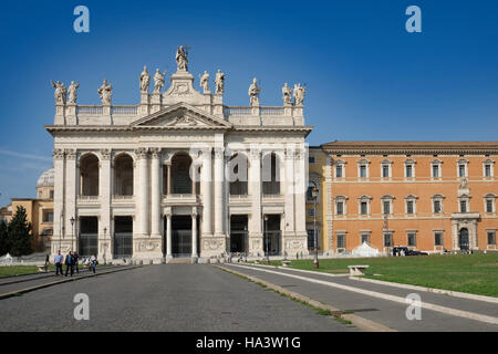 ROME - SEPTEMBER 14, 2016: St. John Lateran Basilica (Basilica di San Giovanni in Laterano): incoming to the Basilica Stock Photo