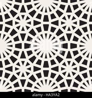 Vector Seamless Black and White Lace Ornamental Pattern Stock Vector