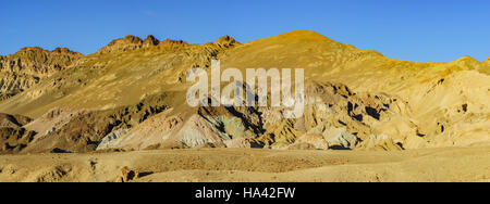 The famous and colorful Artist Drive of Death Valley National Park, California Stock Photo