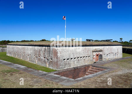 Fort Macon State Park, North Carolina, near Atlantic Beach and Morehead City on the Crystal Coast. Stock Photo