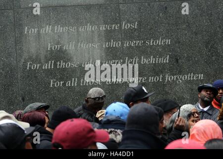 Rally calling for the firing of police officer Danilel Pantaleo, New York, USA Stock Photo