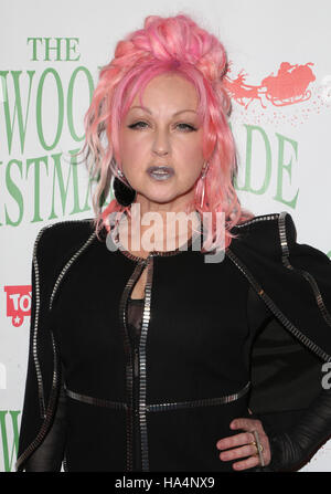 Hollywood, CA - NOVEMBER 27: Cyndi Lauper, At 85th Annual Hollywood Christmas Parade At Hollywood Blvd, California on November 27, 2016. Credit: Faye Sadou/MediaPunch Stock Photo