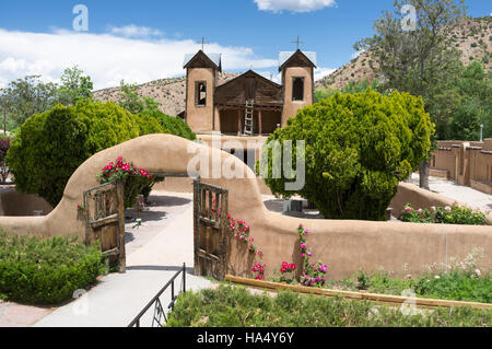 Chimayó, New Mexico: El Santuario de Chimayó. Stock Photo